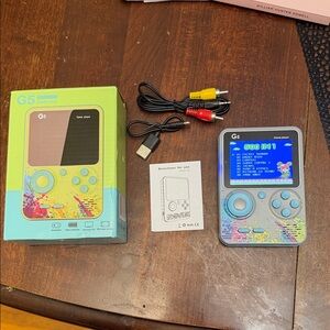 Handheld Game Console - Blue and Yellow